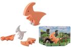 HalfToys, magnetyczna figurka do składania z makietą, Dinozaur Parazaurolof, 7 elementów