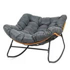 HaloFuture, bujany fotel, kokon skandynawski XL, szary