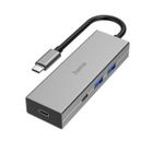 Hama, hub USB-C, 4-portowy, 2xUSB-A, 2xUSB-C 3.2, gen1, 5 gbit/s