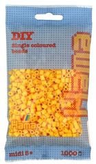 Hama, midi koraliki do prasowania, żółty 1000 szt.