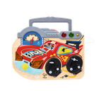 Hape, drewniana tablica manipulacyjna, mały kierowca, interaktywna