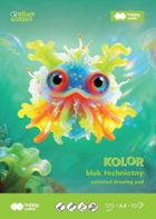 Happy Color, Aqua Cuties, blok techniczny, kolorowy A4, 10 kartek, 170 g