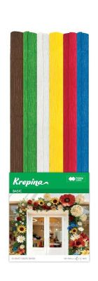 Happy Color, Basic, krepina marszczona, 4 kolory, 50-100 cm