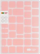 Happy Color, brulion na spirali, Trendy Soft Pink, A5, 80g, w kratkę, 80 kartek, 1 szt.