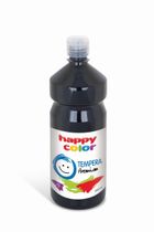 Happy Color, farba tempera, premium, czarny, 1000 ml