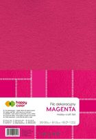 Happy Color, filc dekoracyjny, 1.5 mm, 20-30 cm, 5 arkuszy, Magenta