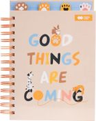 Happy Color, notes na spirali z przekładkami, A5, 80 kartek, Cat&Dog, 1 szt.