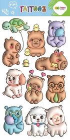 Happy Color, tatuaże zmywalne, Bubble Kapibara