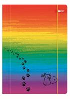 Happy Color, teczka z gumką A4, miaow, tęcza, 1 szt.