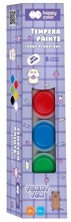 Happy Color, Yummy Yum, farby plakatowe, Kapibara, 6 kolorów