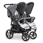 Hauck, Roadster Duo SLX, wózek bliźniaczy, grey/silver