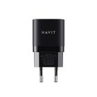 Havit, ładowarka, USB-A+USB-C, czarny, UC30 EU