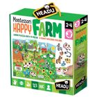 Headu, Montessori, szczęśliwa farma, puzzle, 19 elementów