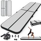 Hedo, airtrack, materac gimnastyczny, ścieżka, czarny, 400-100-20 cm