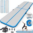Hedo, airtrack, materac gimnastyczny, ścieżka, niebieski, 400-100-10 cm