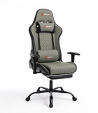 Hedo, fotel gamingowy z podnóżkiem, szary