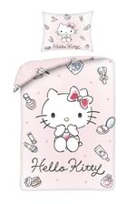 Hello Kitty & Kuromi, 2-częściowy komplet pościeli z mikrofibry, 140-200 cm