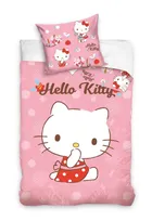 Hello Kitty, 2-częściowy komplet pościeli bawełnianej, 100-135 cm