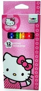 Hello Kitty, kredki trójkątne, 12 kolorów