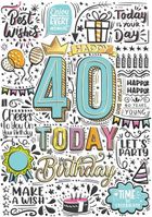 Henry, karnet A5, Urodziny 40, Graffiti