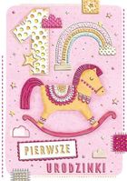 Henry, karnet A5 z kopertą, złocony, urodziny 1, konik