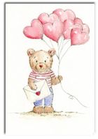 Henry, karnet B6, miś z balonami