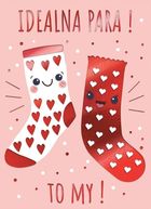 Henry, karnet B6 z kopertą, złocona, Skarpety