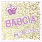 Henry, karnet dzien babci z kopertą, korona, złoty, 150-150 cm