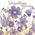 Henry, karnet kwadratowy, Imieniny, Kwiaty fiolerowe