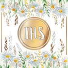 Henry, karnet kwadratowy, Komunia. Stokrotki IHS