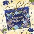 Henry, karnet kwadratowy, Urodziny, Prezent w kwiatach