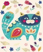 Henry, karnet mini B8, Kot turkus