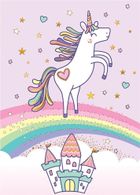 Henry, karnet mini B8, Unicorn tęcza