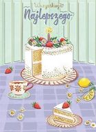 Henry, karnet z kopertą B6, Urodziny, Tort Na Stole