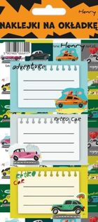 Henry, naklejki na zeszyty, Auta