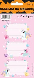 Henry, naklejki na zeszyty, Jednorożec