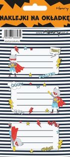 Henry, naklejki na zeszyty, Superbohater