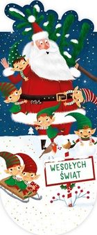 Henry, zakładka do książki, magnetyczna, Mikołaj z elfami