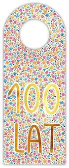 Henry, zawieszka na butelkę, 100 lat, kwiaty