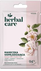 Herbal Care, Vegan, odmładzająca maseczka na twarz, koenzym q10 z kwiatem róży, 7g