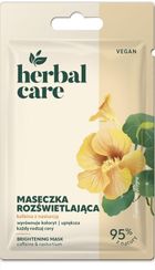 Herbal Care, Vegan, rozświetlająca maseczka na twarz, kofeina z nasturcją, 7g