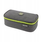 Herlitz, Beatbox, piórnik owalny, ABC, szaro-żółty