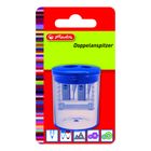 Herlitz, temperówka podwójna z pojemnikiem