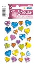 Herma, naklejki, serca