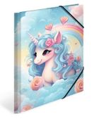 Herma, teczka z gumką narożną, A4, bajkowe jednorożce