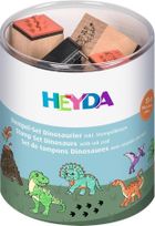 Heyda, zestaw stempli, dinozaury, 15 szt.