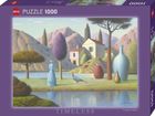 Heye, Timeless, Pani w błękicie, puzzle, 1000 elementów