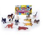 Hipo, pieski i kotki, zestaw mini figurek, 12 szt.