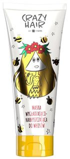 HiSkin, Crazy Hair, maska wygładzająco nabłyszczająca do włosów, z miodem, 250 ml