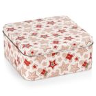 Hit, pojemnik na ciastka, metalowy, puszka świąteczna, 15-15-6,5 cm